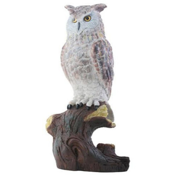 Owl Figurine on branch sculpture wildlife trophy award statue gift